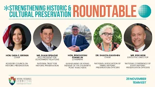 Strengthening Historic and Cultural Preservation Roundtable | Natural Resources Democrats