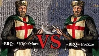 Stronghold Crusader Tournament - ~BRQ~ *NightMare vs ~BRQ~ FreZze | Round 2 [1080p/HD]