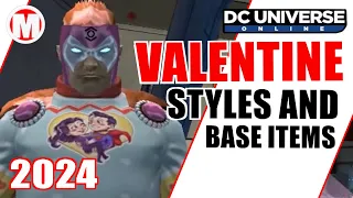 DCUO Valentine Styles and Base Items 2024