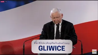 Spotkanie Jarosława Kaczyńskiego z mieszkańcami Gliwic