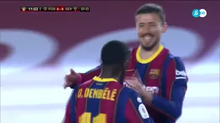 F C Barcelona vs Sevilla Partido Completo La Copa del Rey 2020 21 Semifinal Vuelta