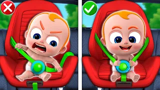 Let’s Buckle Up + Traffic Safety Song | Safety Tips | Nursery Rhymes & Kids Songs | Songs for KIDS