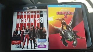 Ocean's 8 4K Ultra HD and How to Train Your Dragon 2 Blu-ray Unboxing