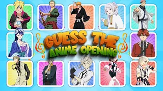 GUESS THE ANIME OPENING BY THE SONG 🔊💗✨(Hard - Medium - Super Easy) 🔥