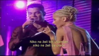 Ricky Martin Ft. Christina Aguilera - Nobody Wants To Be Lonely (Srpski prevod)