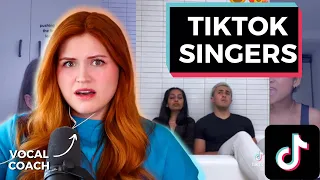 Vocal coach reacts to TIKTOK SINGERS I September 2022