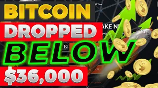 CRYPTO NEWS - Market Crush - BTC 36k - All the Market is in Red