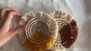 How to make macrame coaster? | Makrome bardak altlığı nasıl yapılır?