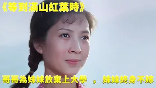 【等到滿山紅葉時】哥哥為了妹妹放棄了上大學，妹妹為了哥哥的夢想而奮鬥一生！ # 電影解說 # 經典老電影