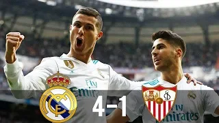 Real Madrid vs Sevilla 4 1  All Goals u0026 Extended Highlights La Liga