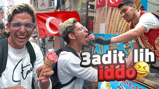 جربت المثلجات فتركيا 😂🍦