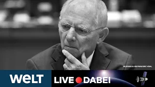 TRAUERSTAATSAKT FÜR SCHÄUBLE: Abschied - Frankreichs Präsident Macron spricht | WELT live dabei