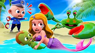 Baby Police Vs  Mermaid 👮✨🧜‍♀️ | Mermaid Song 🧜‍♂️🧜‍♀️ |New✨ More Nursery Rhymes & Baby Songs