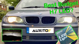 BMW E46 LED Headlight Upgrade, H7 Reflector Headlamp LED With Beam Pattern? Auxito H7 LED Tested