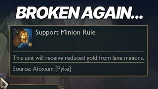 Support items are completely broken... AGAIN