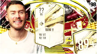 FUT 23 | LA VICTOIRE C'EST BEAU 😎✅ J'OUVRE MES PACKS ICONES 89+ ET MES PACKS BILAN HIVER AX0€ #98