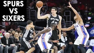 Spurs vs Sixers - Full Game Highlights | Jan 3, 2018 | NBA Season 2017-18