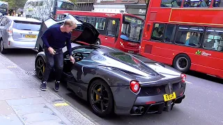 Gordon Ramsay driving his $2.5 Million Ferrari LaFerrari in Central London!