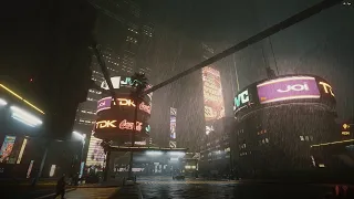 Cyberpunk 2077 - Blade Runner Reshade, Textures and better rain with Climate Change Showcase