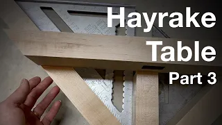 Barnsley Hayrake Table - Part 3 - Crossbar Joinery