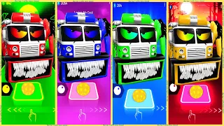 coffin dance - Fire Truck vs Fire Truck Eater vs Fire Truck Eater 2 vs Fire Truck Zombie | tiles hop