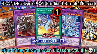 BRANDED Deck w/ only 1 BRANDED FUSION | POST BANLIST August 2023 [Yu-Gi-Oh! MASTER DUEL]