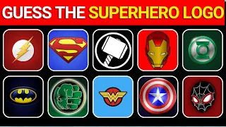 🦸Guess the SUPERHERO by LOGO Quiz Challenge- Only True Fans Can Answer in 10s(98% Fail)🦇|| Quiz Game