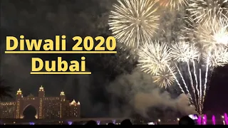 Fireworks and Fountain at Palm Jumeirah | Atlantis| The Pointe |Dubai | Diwali 2020 | 4K| 7 Emirates