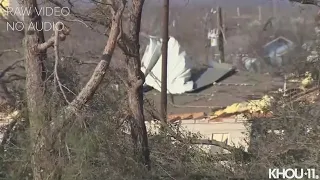 Live aerials: Tornado damage in North Texas