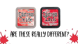 Distress Inks VS Distress Oxide Inks: A Side-by-Side Comparison