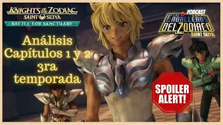 Analisis de Knights of the zodiac Battle for sanctuary 3ra temporada capitulos 1 y 2 PLCDZ