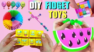 7 DIY FIDGET TOYS IDEAS - HOW TO MAKE EASY FIDGET TOYS AT HOME - Watermelon Pop it and more..