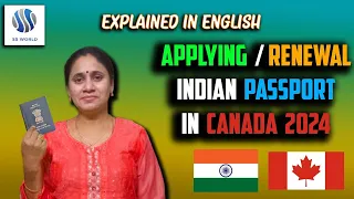 English Version | How to apply for Indian Passport renewal In Canada 2024 | Step-by-Step Process