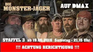 BERICHTIGUNG: Die Monster-Jäger schon ab Mai auf DMAX || Staffel 3