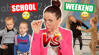 SCHOOL vs WEEKEND!!! [School Day vs Weekend Sketches] ♥DeZoeteZusjes♥