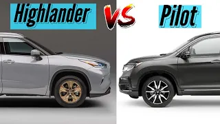 2023 Toyota Highlander vs 2023 Honda Pilot Compared | Highlander or Pilot?! | SUV Battles!