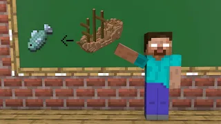 Monster School : Fishing Boat - Funny Minecraft Animation