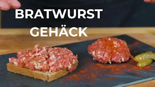 Bratwurstgehäck - Rohes Brät aufs Brot? Ja ist lecker!