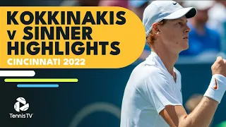 Thanasi Kokkinakis vs Jannik Sinner Highlights | Cincinnati 2022