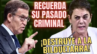 😱¡¡CON 2 COJ****!!😱 FEIJÓO REVIENTA a la BILDUETARRA MERTXE AIZPURUA ¡RECORDANDO SU PASADO CRIMINAL!