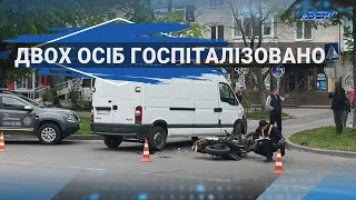 У Луцьку на Молоді бус збив мотоцикліста