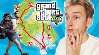 GTA V - DOOKOŁA MAPY bez UŻYWANIA AUTOSTRAD! 🚧🚫