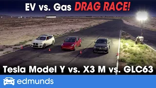 Drag Race! Tesla Model Y vs. BMW X3 M vs. Mercedes-Benz AMG GLC 63 ― Best Luxury Compact SUVs