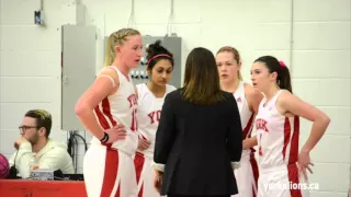 York Lions HIGHLIGHTS | Women's basketball vs. No. 9 Queen's Gaels - Jan. 23, 2016