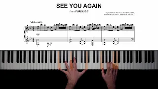 Wiz Khalifa - See You Again ft. Charlie Puth | Piano Cover + Sheet Music