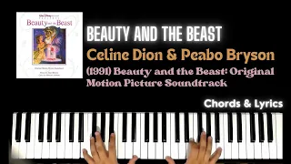 Beauty and The Beast - Celine Dion Peabo Bryson| Piano ~ Cover ~ Accompaniment ~ Backing Track