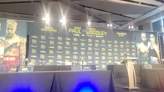 JAKE PAUL VS TYRON WOODLEY PRESS CONFERENCE IN CLEVELAND!