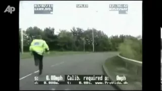 Raw Video: Dramatic crash caught on UK dashcam