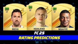 TOP 20 RATINGS PREDICTION for FC 25! 🤯🔥 ft. Messi, Haaland..
