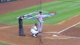 JD Martinez at bat vs. Justin Verlander...ALCS Game 5...Red Sox vs. Astros...10/18/18